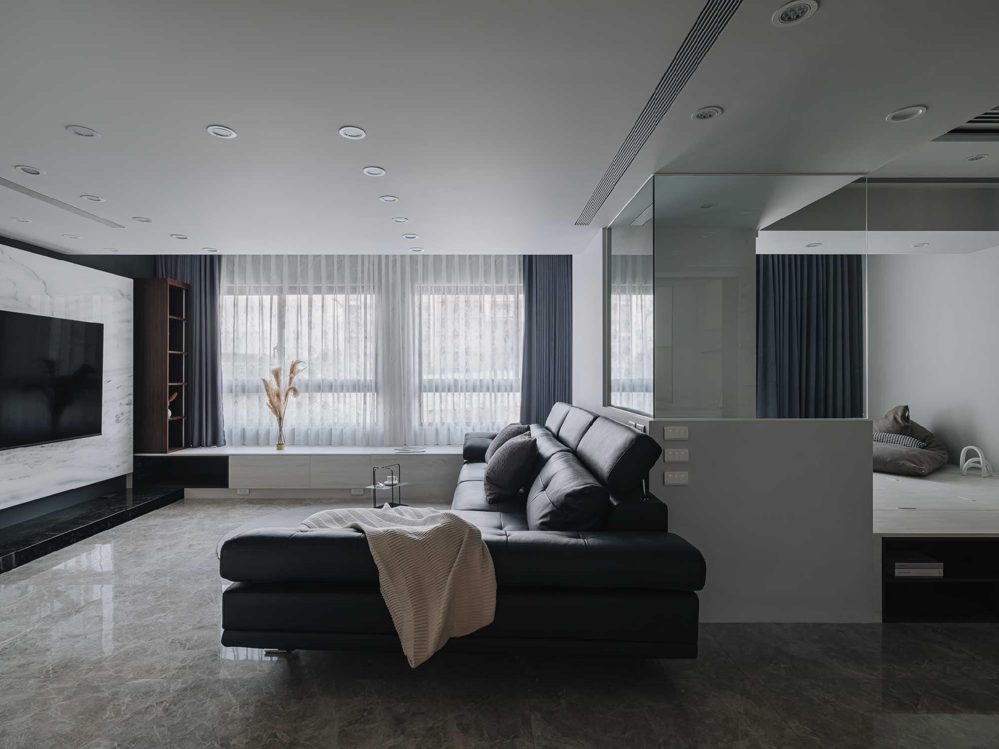 MUSE Design｜珍品灰墨岩｜麒麟室內設計1