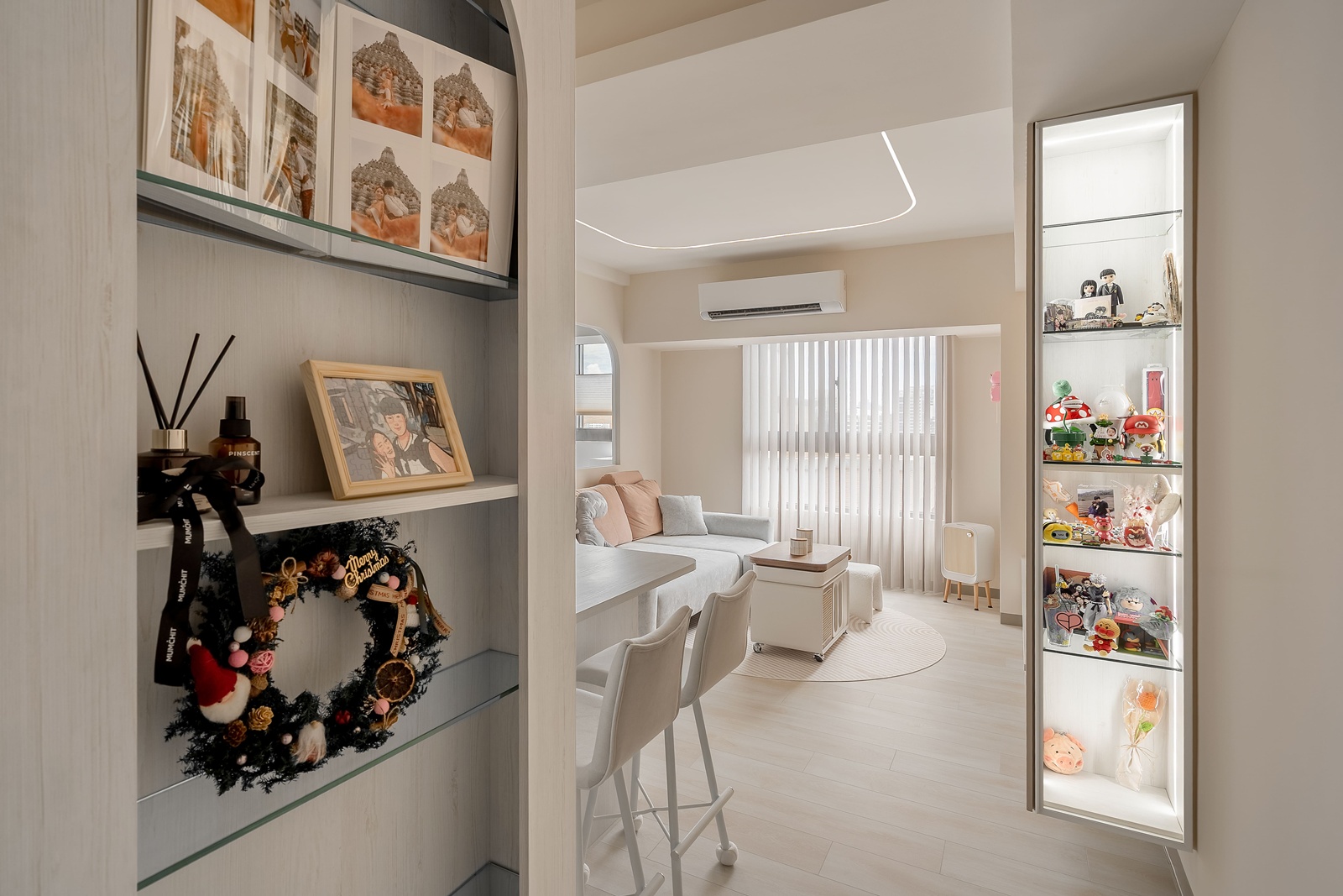 奶油系弧形設計,描繪年輕夫妻19坪的輕暖柔光宅 | 歐德傢俱 DECO TV 室內設計網路平台3