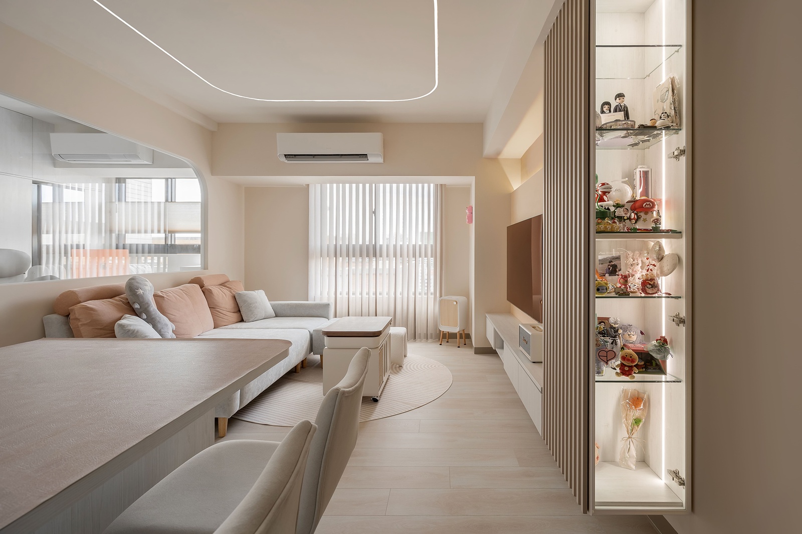 奶油系弧形設計,描繪年輕夫妻19坪的輕暖柔光宅 | 歐德傢俱 DECO TV 室內設計網路平台4