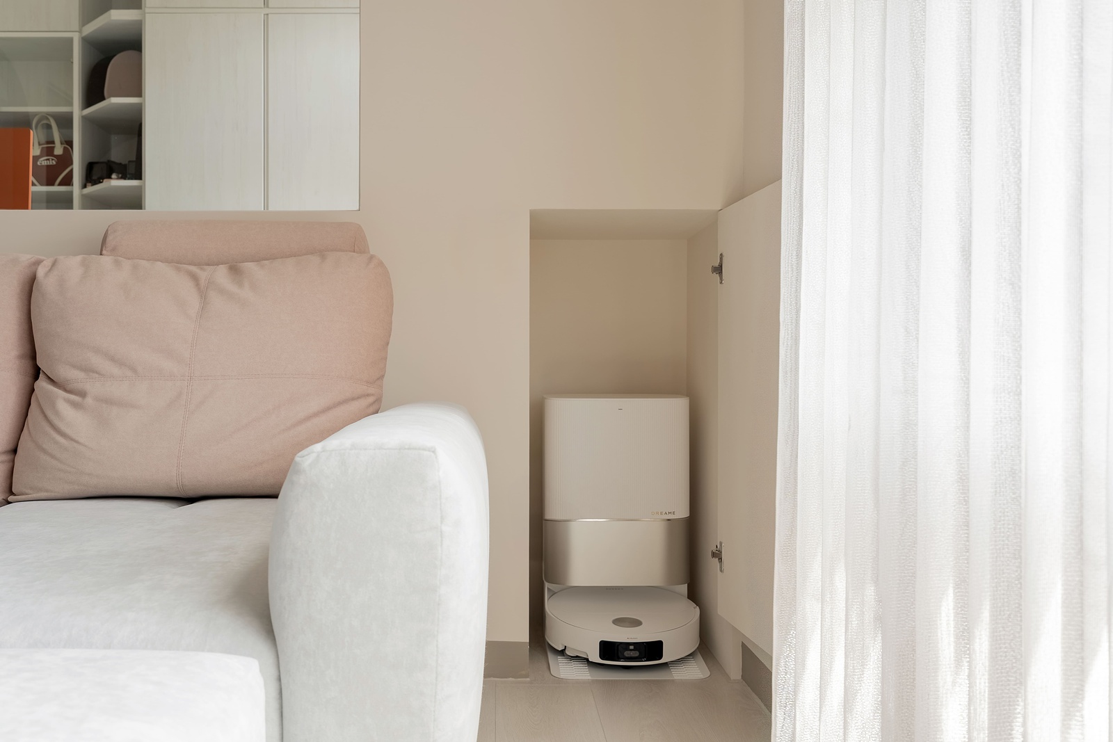 奶油系弧形設計,描繪年輕夫妻19坪的輕暖柔光宅 | 歐德傢俱 DECO TV 室內設計網路平台8