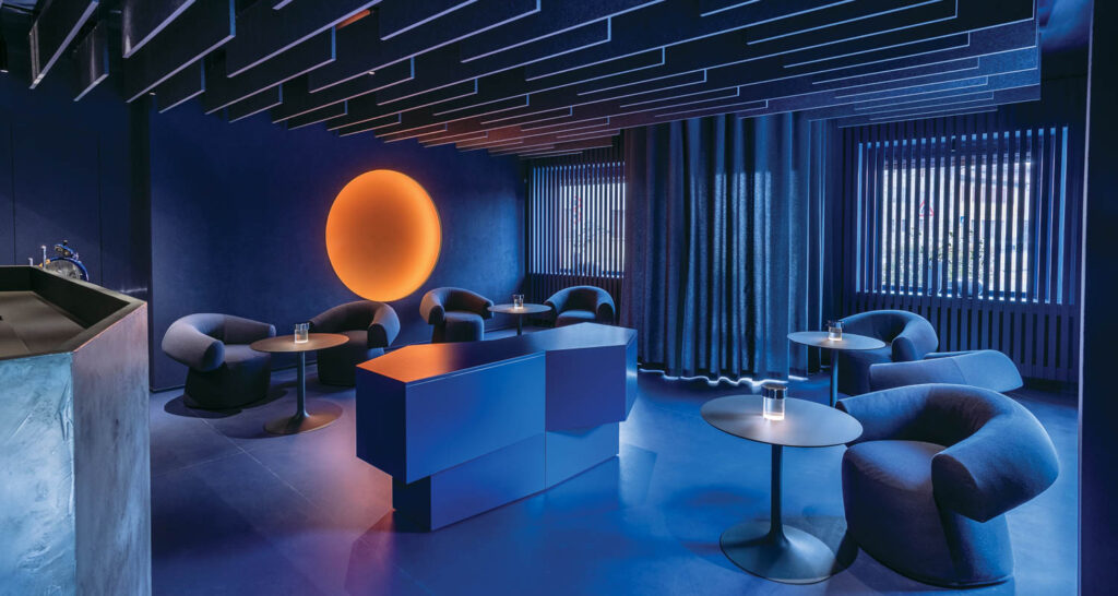 餐廳設計 ｜ 最新竣工的六家新餐廳！設計新穎，彷彿日落般的照明設計22-1